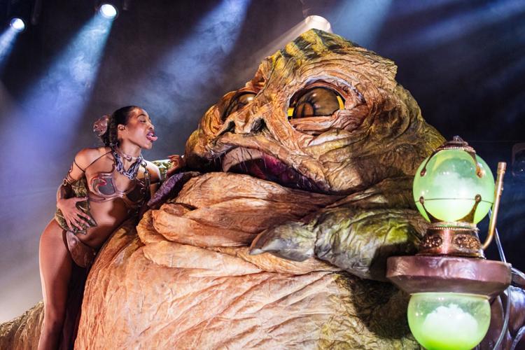 barbara plachta recommends princess leia strip donnie seely add princess leia strip photo