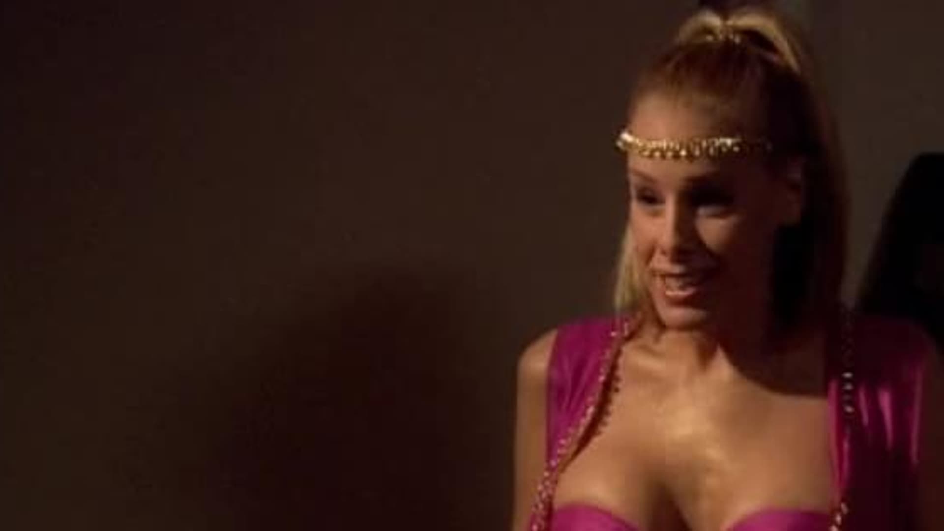 craig pelkey recommends genie in a string bikini dina dorsett add genie in a string bikini image